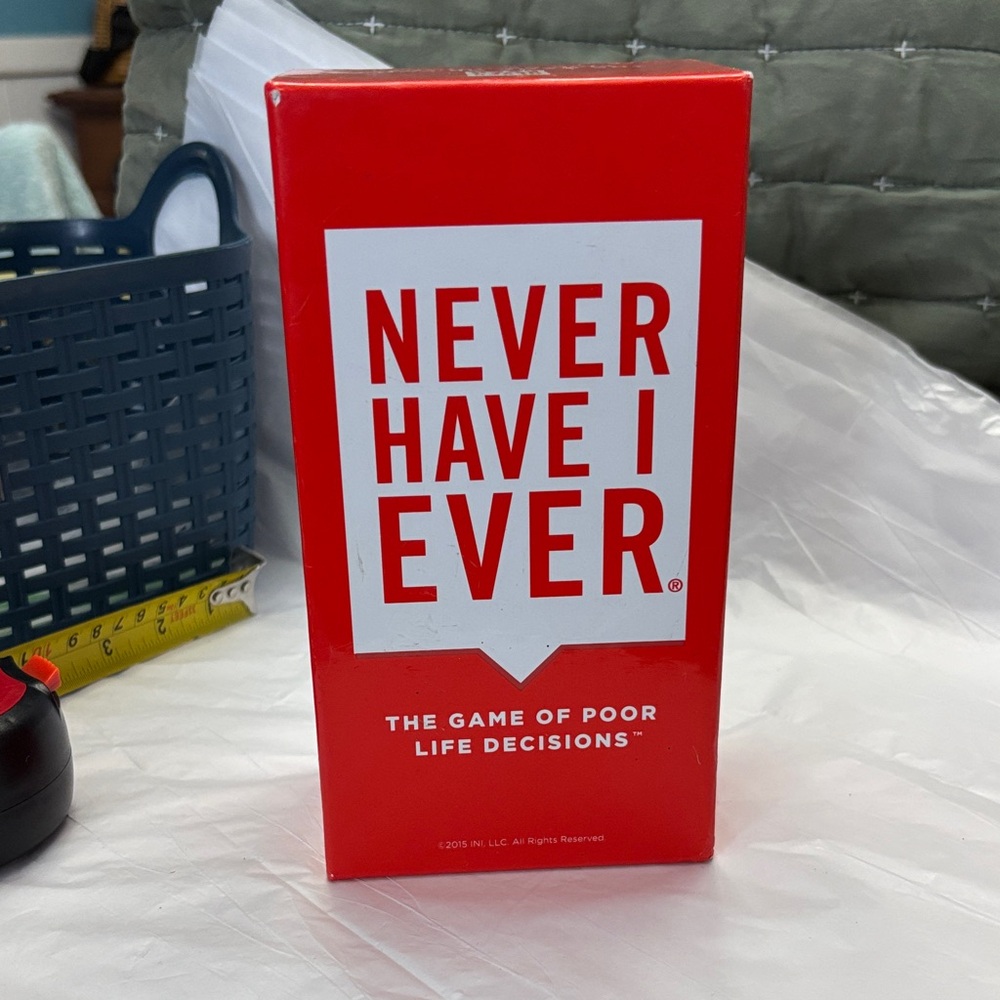 Never Have I Ever Party Card Game - Red Box